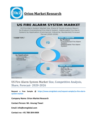 US Fire Alarm System Market Size, Competitive Analysis, Share, Forecast- 2020-2026
