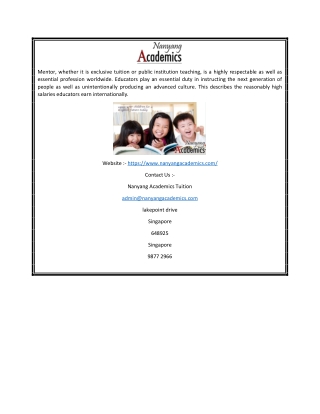 Home Tutor & Private Tuition Agency in Singapore