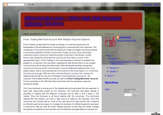 Forex Trading Merchant Account With Multiple Payment Options