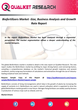 Biofertilizers Market Size with COVID-19 impact | Global Analysis and Forecast