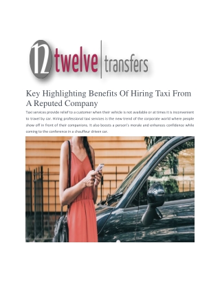 Taxi London To Heathrow | Twelvetransfers.co.uk