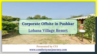 Weekend Getaways in Pushkar | Resorts in Pushkar