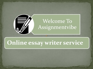 Online essay writer service