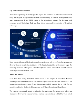 Top 5 Facts about Blockchain