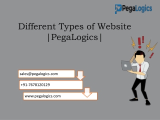 Different Types of Website |PegaLogics|