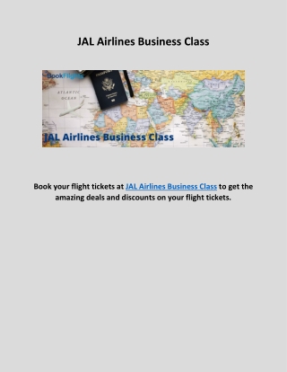 JAL Airlines Business Class