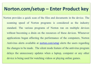 norton.com/setup - norton activate product key