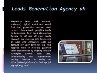 Leads Generation Agency UK