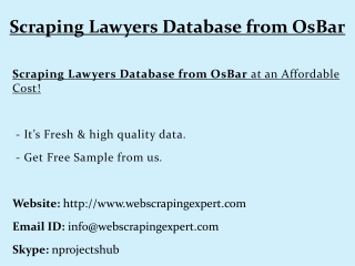 Scraping Lawyers Database from OsBar