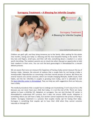 Types of Surrogacy Treatment