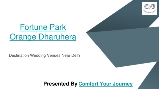 Destination Wedding Venues Near Delhi – Book Fortune Park Orange Dharuhera