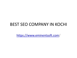 Best seo company in kochi