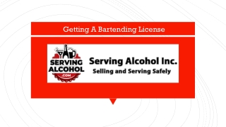 Getting A Bartending License