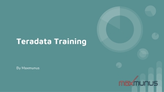 MaxMunus Teradata Training & Certification guidance