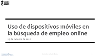 Uso de dispositivos móviles en la búsqueda de empleo