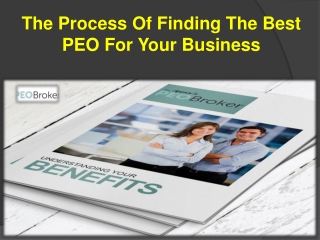 The Process Of Finding The Best PEO For Your Business