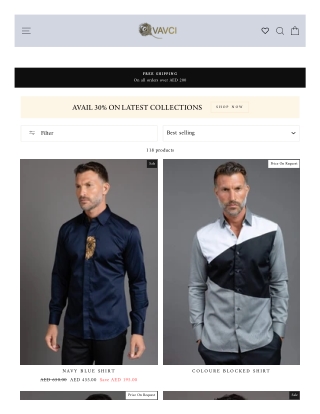 Mens shirts Dubai - Custom Made & Tailored Made Shirts Dubai | Vavci – VAVCI