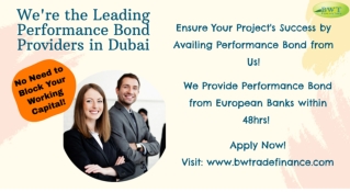 Infographics: Performance Bond Guarantee – Bank Guarantee Providers in Dubai