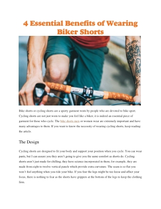 Bike shorts men