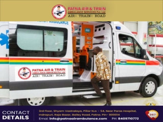 Super-fast Air, Train, and Road Ambulance Services from Patna