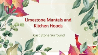 Cast Stone Surround | Limestone Mantels and Kitchen Hoods