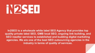 Private Label SEO Services - In2SEO