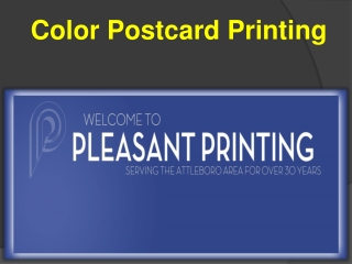 Color Postcard Printing