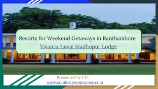 Corporate Offsite in Ranthambore | Resorts in Ranthambore