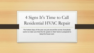 Residential HVAC Repair Matthews NC