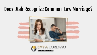 Does Utah Recognize Common-law Marriage?