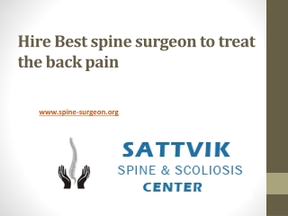 top spine surgeon in India