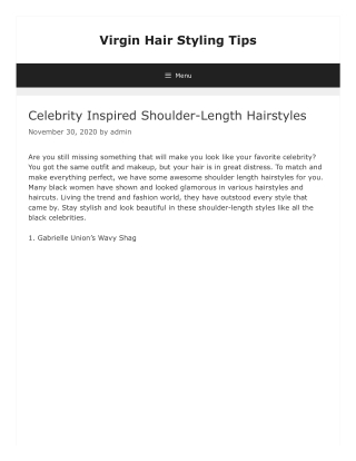 Celebrity Inspired Shoulder-Length Hairstyles