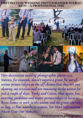 Destination Wedding Photographer Puerto Rico – A Professional One