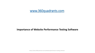 Importance of Website Best Performance Testing Software