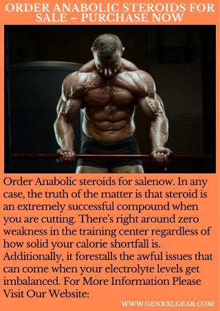 Order Anabolic Steroids For Sale – Purchase Now