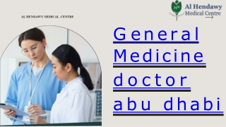 General Medicine Doctors In Abu Dhabi