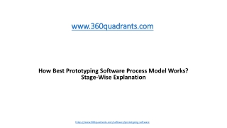 How Best Prototyping Software Process Model Works? Stage-Wise Explanation