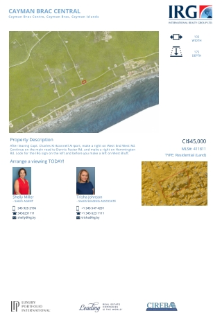 CAYMAN BRAC CENTRAL-411811 - Residential Land in The Cayman Islands