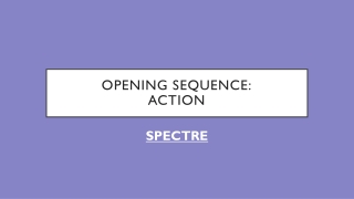 opening sequence of spectre- action
