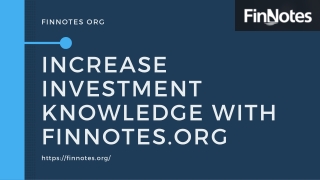 Increase your Investment Knowledge