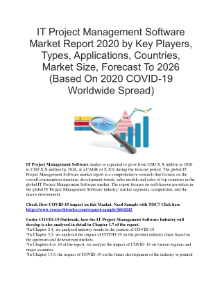 IT Project Management Software Market Report 2020 By Key Players, Types, Applications, Countries, Market Size, Forecast