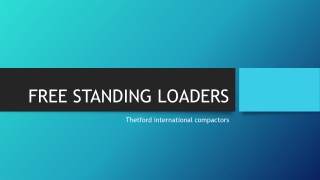 FREE STANDING LOADERS by Thetford international compactors