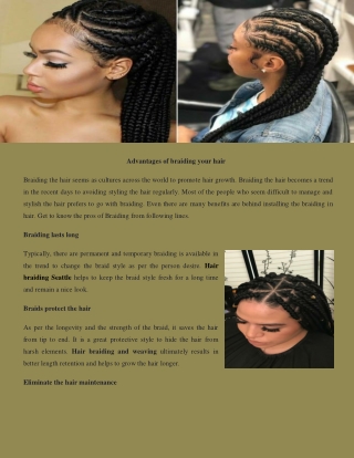 Hair braiding