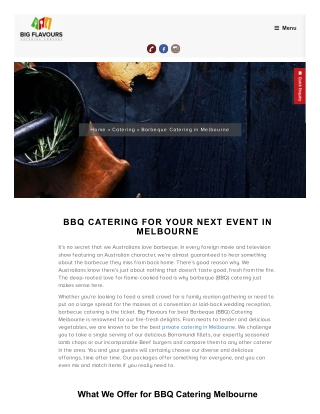 Best BBQ catering melbourne