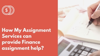 How My Assignment Services can provide Finance assignment help?
