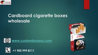 Cardboard cigarette boxes wholesale and Point of Sale Material