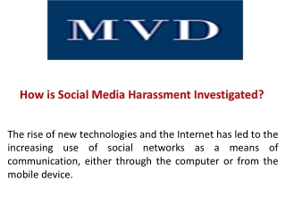 How is Social Media Harassment Investigated?