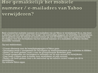 Yahoo Helpdesk bellen Grijp deze online service