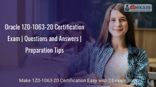 Oracle 1Z0-1063-20 Certification Exam | Questions and Answers | Preparation Tips