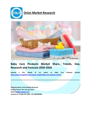 Baby Care Products Market Research and Forecast 2020-2026